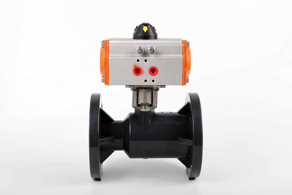 双辽气动法兰一体球阀